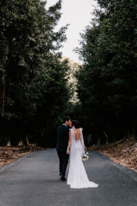 Professional videography photography and drone footage couple walking