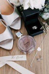 Professional videography showcasing wedding accessories and details