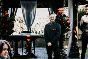 Professional videography and photography at elegant outdoor event