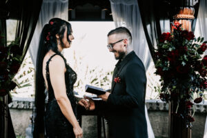 Professional videography photography and drone footage wedding scene