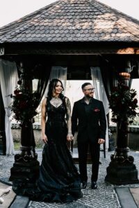 Professional videography photography and drone footage at a wedding