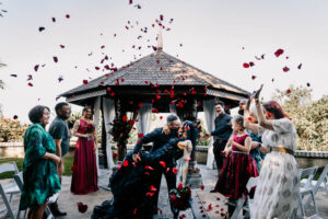 Professional videography photography and drone footage at wedding