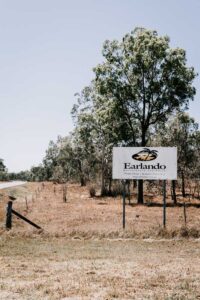 Professional videography photography and drone footage of rural sign