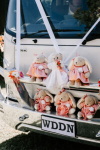 Professional videography photography drone for wedding vehicle decor