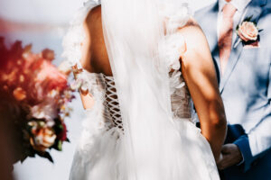 Professional videography captures an elegant wedding moment