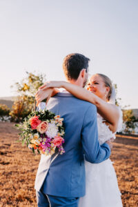 Professional videography photography and drone footage of wedding