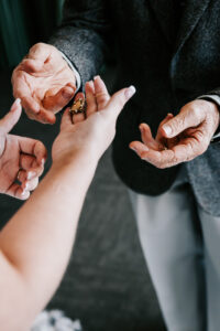 Professional videography photography and drone close-up handshake