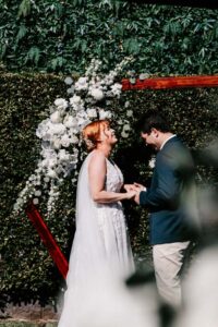 Professional videography capturing a heartfelt wedding ceremony