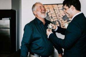 Professional videography capturing joyful family moments indoors