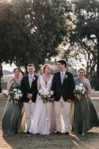 Professional videography photography and drone footage wedding party