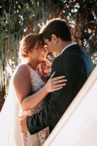 Professional videography photography and drone footage wedding couple