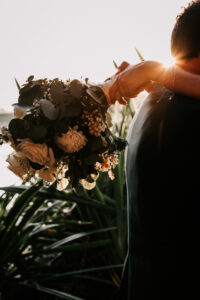 Professional videography and wedding photography romantic embrace