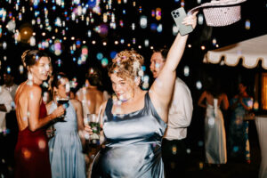 Professional videography at a joyful outdoor celebration event