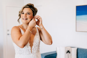 Professional videography photography and drone footage of bride