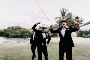 Professional videography, photography, joyful event celebration outdoors