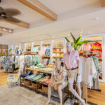 Professional videography fashion store interior display setup