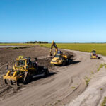 Professional videography capturing agricultural land development