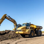 Professional videography for construction vehicles on site