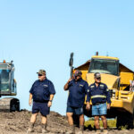 Professional videography showcasing construction workers on site