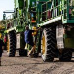 Professional videography showcasing agricultural machinery in action