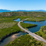 Professional videography showcasing scenic aerial landscape shot