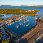 Professional videography, photography, and drone footage of marina