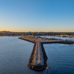 Professional videography photography and drone footage coastal marina
