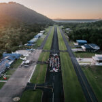 Professional videography photography and drone footage of an airport