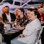 Professional videography event guests dining at elegant gathering
