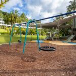 Professional videography photography drone footage playground scene
