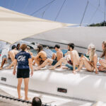 Professional videography photography and drone footage on a yacht