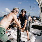 Professional videography photography and drone footage sailing trip