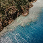 Professional videography, photography, and drone footage of coastline.