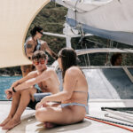 Professional videography photography and drone footage on a yacht