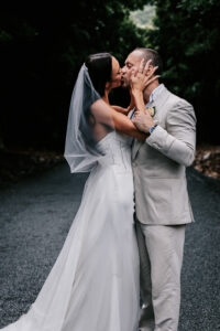 Professional videography photography and drone of wedding couple