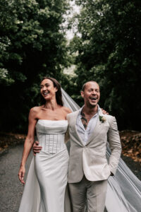 Professional videography captures joyful couple on wedding day
