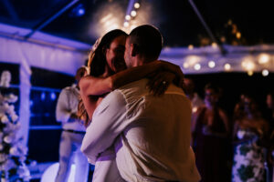 Professional videography and photography at a nighttime event