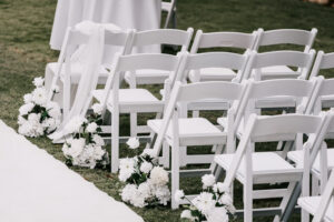 Professional videography photography and drone footage wedding setup
