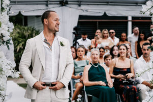 Professional videography, photography, wedding ceremony setting