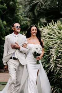Professional videography capturing a joyful wedding moment
