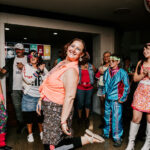 Professional videography fun retro-themed group celebration