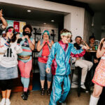 Professional videography capturing lively group celebration event