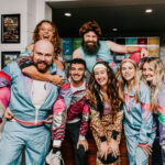 Professional videography photography and drone footage of group fun