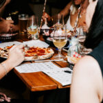 Professional videography capturing people enjoying dinner together