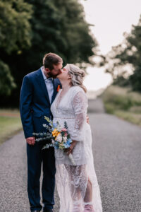 Professional videography photography drone footage couple kissing