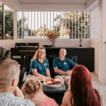 Professional videography capturing a family gathering outdoors