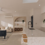 Professional videography, photography, modern open-plan kitchen