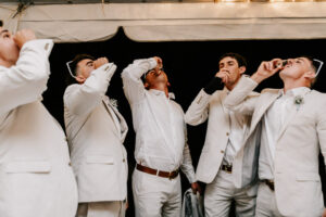 Professional videography photography drone footage groomsmen celebration