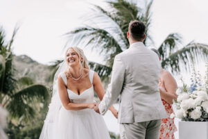 Professional videography photography and drone footage at a wedding