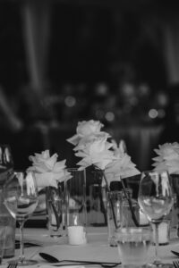Professional videography photography drone footage dining setup